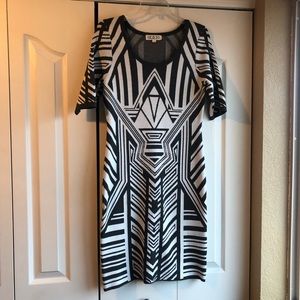 Aztec Print Sweater Dress